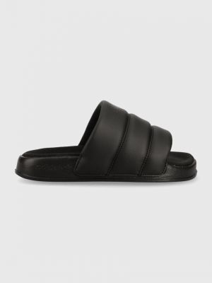 Černé pantofle na platformě Adidas Originals