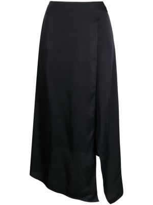 Asimetrična midi suknja Stella Mccartney crna