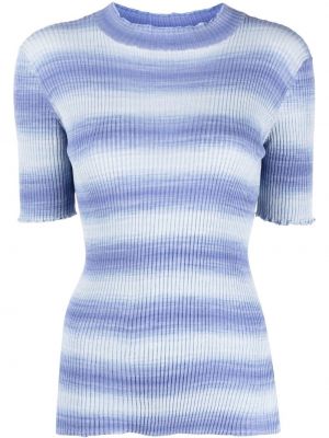 Haut à rayures en tricot A.p.c. bleu
