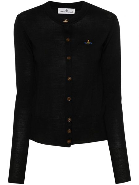 Cardigan di lana di seta Vivienne Westwood nero