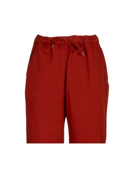 Proste spodnie Max Mara czerwone