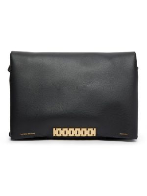 Большая сумка-цепочка с ремешком Victoria Beckham черный