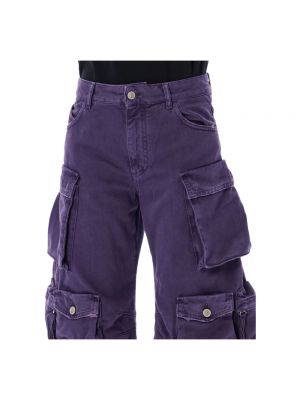 Pantalones de algodón The Attico violeta