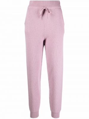 Spodnie prążkowane Rag & Bone, różowy