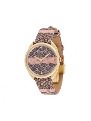 Relojes de cuero de estampado de serpiente Salvatore Ferragamo Watches