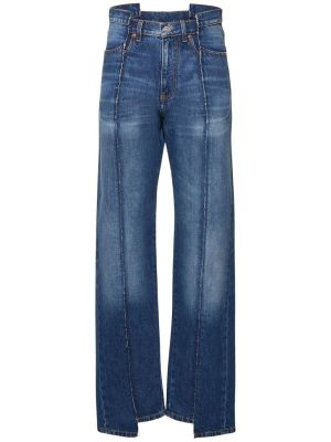 Jeans skinny slim en coton Victoria Beckham bleu