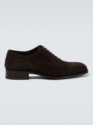 Zapatos brogues de cuero Tom Ford marrón