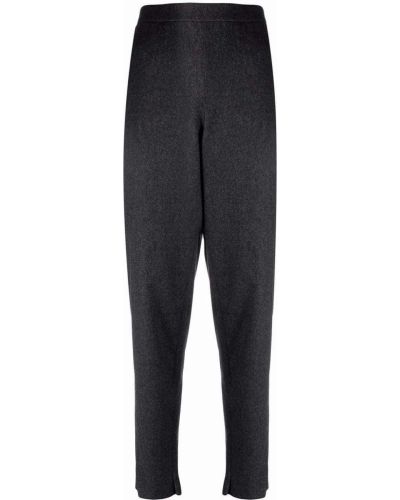 Pantalones ajustados de cintura alta Emporio Armani gris