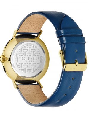 Часы с кожаным ремешком Ted Baker синие