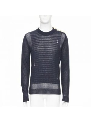 Leinen sweatshirt Balmain Pre-owned schwarz