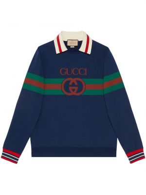 Gestreifter sweatshirt Gucci blau