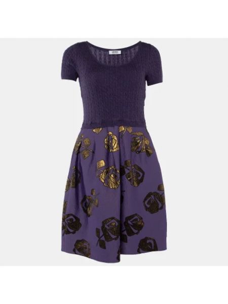 Vestido de malla Moschino Pre-owned violeta