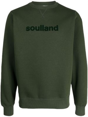 Sweatshirt mit rundem ausschnitt Soulland grün
