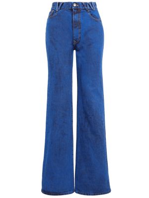 Laia lõikega kõrge vöökohaga alt laienevad teksapüksid Vivienne Westwood sinine