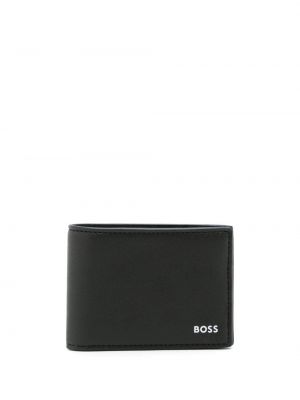 Peňaženka s potlačou Boss čierna