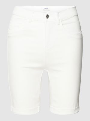 Szorty jeansowe Only białe