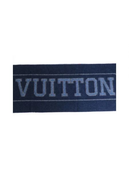 Bufanda de lana Louis Vuitton Vintage azul