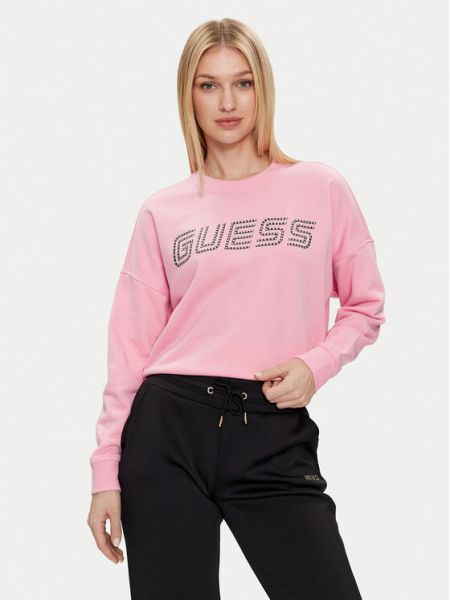 Bluza dresowa Guess różowa