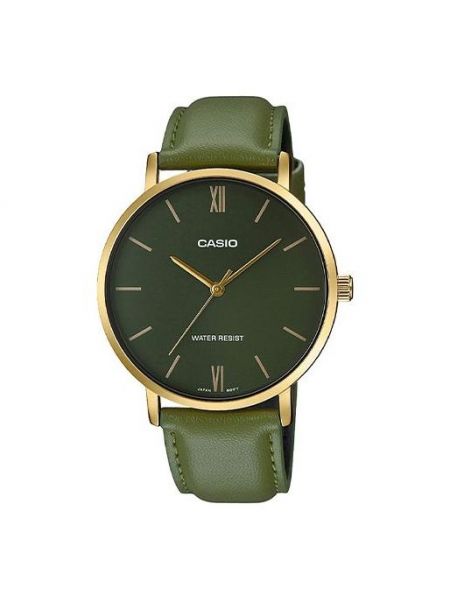 Аналоговые часы Casio зеленые