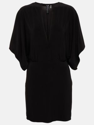 Drapované šaty Norma Kamali černé