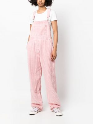 Combinaison en coton Moschino Jeans rose