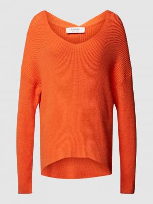 Dzianinowy sweter B.young pomarańczowy