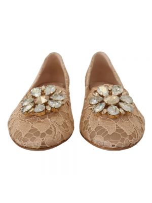 Loafers Dolce And Gabbana beżowe
