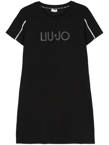 Šaty s potlačou Liu Jo čierna