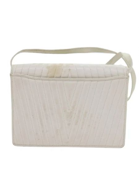 Bolso cruzado de cuero Valentino Vintage blanco