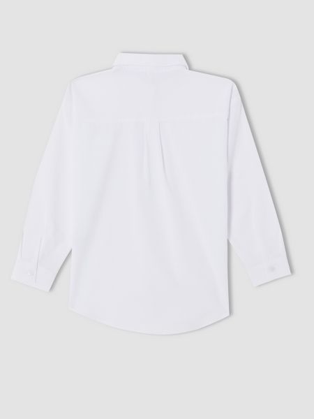 Блузка з довгими рукавами Defacto, біла