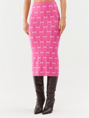 Suknja slim fit Pinko ružičasta