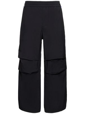Bavlněné cargo kalhoty Burberry černé