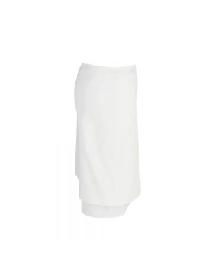 Falda de algodón Prada Vintage blanco