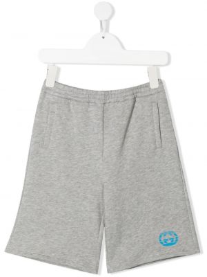 Trykt shorts for jenter Gucci Kids grå