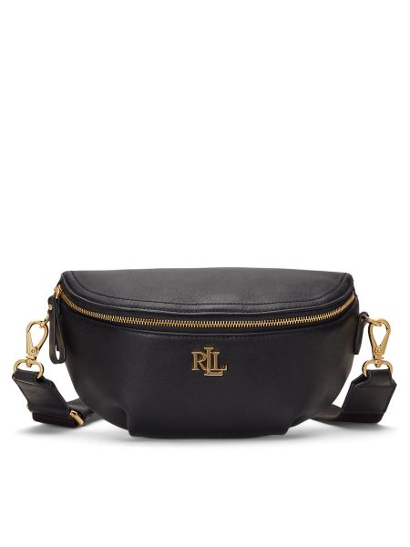 Чанта за носене на кръста Lauren Ralph Lauren черно