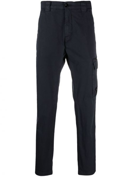 Pantalones rectos de cintura alta C.p. Company azul