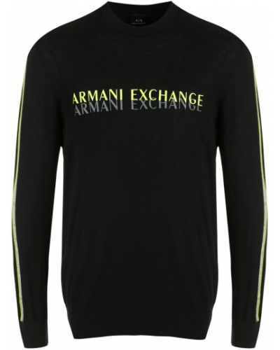 Sudadera con estampado Armani Exchange negro