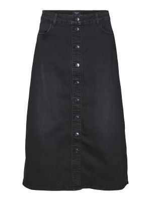 Džínsová sukňa Vero Moda čierna
