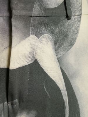 Pantaloni din viscoză cu imagine Alexander Mcqueen