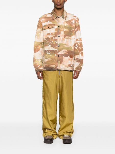 Hemd mit print mit camouflage-print Msgm beige