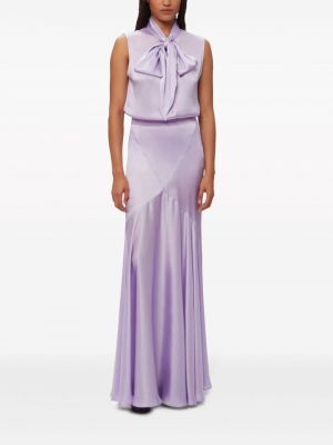 Satin bluse mit schleife Nina Ricci lila