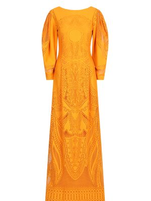 Оранжевое платье Alberta Ferretti
