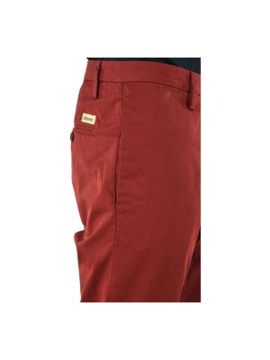 Pantalones chinos de algodón Dsquared2 rojo
