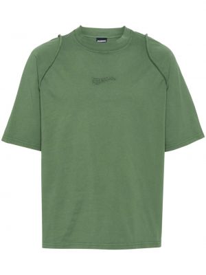 Памучна тениска Jacquemus зелено