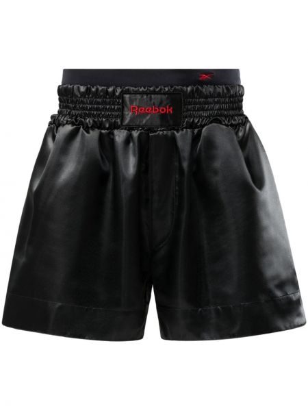 Pantaloni scurți cu broderie cu croială lejeră Reebok Ltd negru