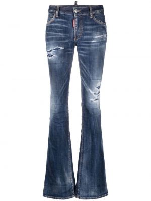 Distressed bootcut jeans ausgestellt Dsquared2 blau