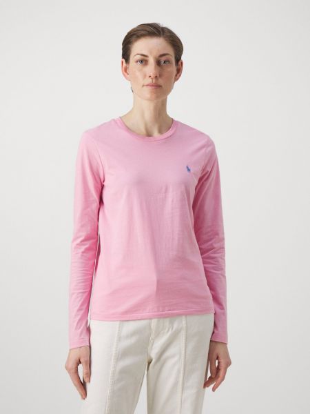 Длинная рубашка с длинным рукавом Polo Ralph Lauren розовая