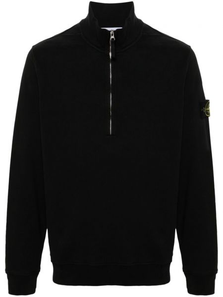 Lyhyt collegepaita Stone Island musta