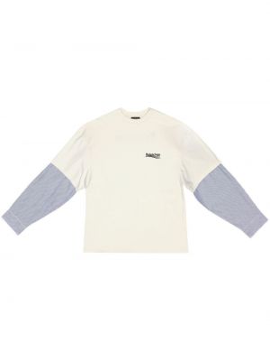 T-shirt med broderi Balenciaga