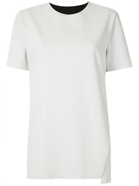 Camiseta de cuello redondo reversible Osklen blanco